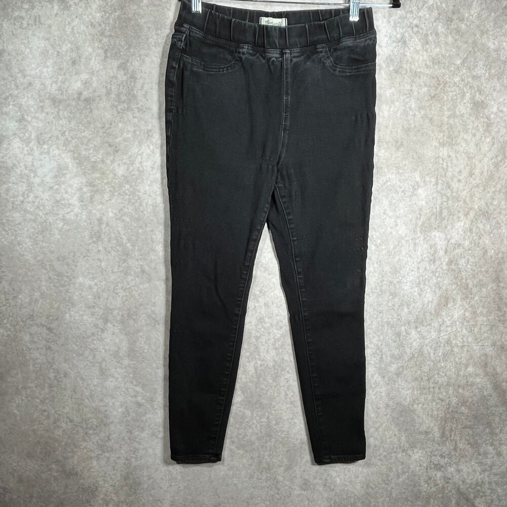 Madewell Roadtripper Pull On Jeggings Jeans Womens Size 28 Black Denim High Rise